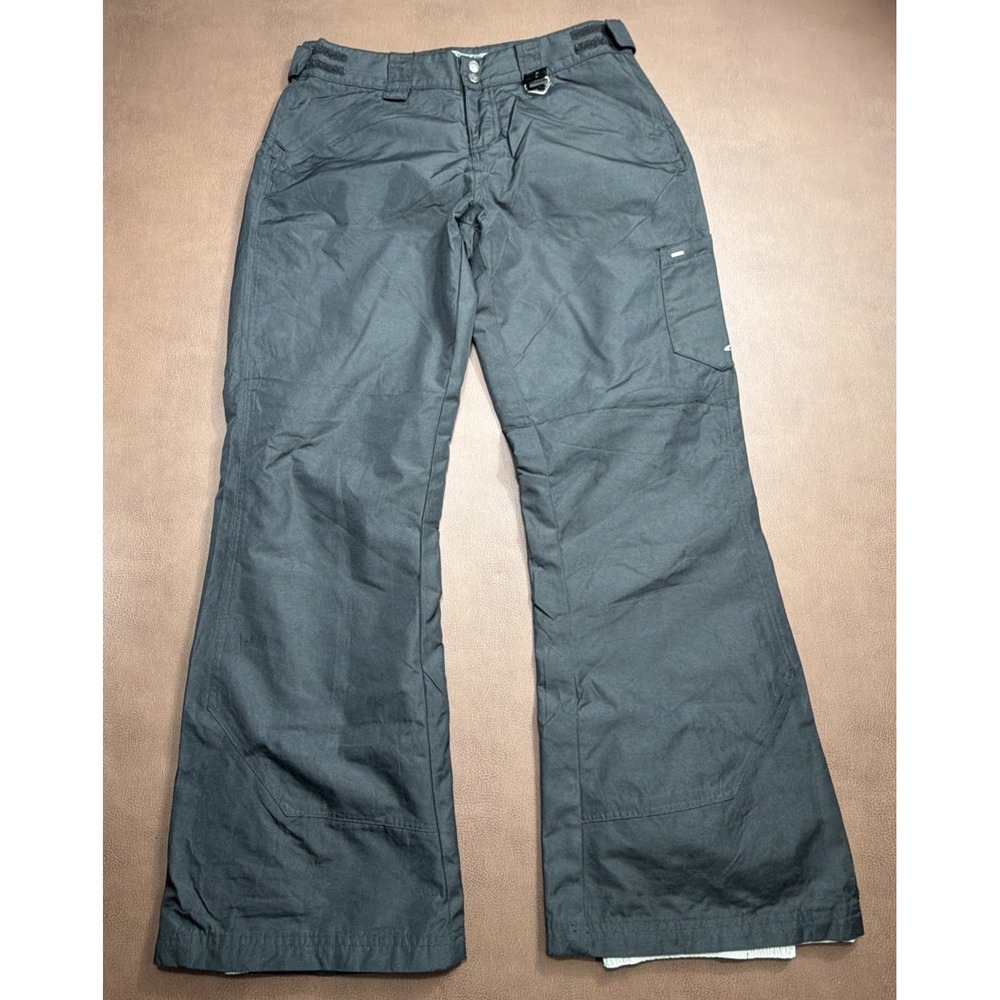 Vintage 2000s OAKLEY Snowboarding Women's Snow Pants Size Medium Black VTG Y2K